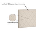 Ver imagem 4 de Cabeceira Painel Queen 1,60m Esmeralda Suede - Pallazio - Cinza
