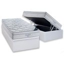 Ver imagem 1 de Cama Box Baú Solteiro: Colchão Ortobom Freedom Visco + Base Crc Courano White