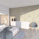 Ver imagem 2 de Papel de Parede Arabesco Amarelo Florido Gh Papel de Parede 3,0m