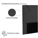Ver imagem 4 de Cabeceira Dubai para Cama Box Solteiro 90cm Suede Preto - D’Rossi