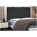 Ver imagem 3 de Cabeceira Dubai para Cama Box Solteiro 90cm Suede Preto - D’Rossi