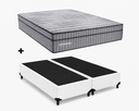 Ver imagem 1 de Cama Base King Branco Colchão King Exclusive Sleep Molas Ensacadas 193x203 - Ortobom