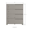 Ver imagem 5 de Quarto Casal com Guarda-roupa 6 Portas, Cômoda e 2 Mesas de Cabeceira Newton