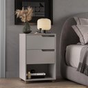 Ver imagem 6 de Quarto Casal com Guarda-roupa 6 Portas, Cômoda e 2 Mesas de Cabeceira Newton