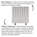 Ver imagem 5 de Cabeceira Cama Casal Queen Size 160cm Lívia Veludo e Frame Cinza Claro