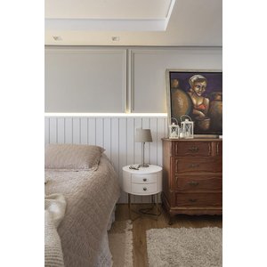 Acabamento Poliestireno Branco para Lambri Santa Luzia 280cm:branco