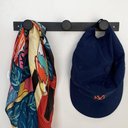 Ver imagem 3 de Kit 2 Cabideiros de Parede 3 Ganchos Pretos Multiusos Roupas Bolsas e Acessórios Duler