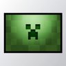 Quadro com moldura minecraft background - 1