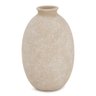 Vaso em Cerâmica Oval Sutil Granulado Areia - 24x15cm Abra Casa - 1