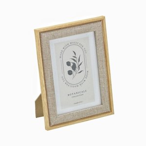 Porta Retrato 13x18cm Mdf Vidro Areia e Marrom Espressione