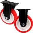 Ver imagem 2 de Kit 4 Rodinhas Roda Rodizio Reforçado Anti Risco de 125x32mm