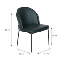 Ver imagem 2 de Cadeira para Sala de Jantar 83cm x 54cm Denali Verde
