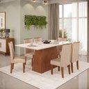 Ver imagem 1 de Conjunto de Mesa Dulce Dj 1,80x0,90 com 6 Cadeiras Zoe