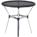 Ver imagem 1 de Mesa Ascoli em Alumínio com o Tampo Tramado para Cozinha, Edícula, Jardim e Piscina - Preto