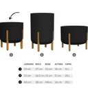 Ver imagem 6 de Vaso Cilíndrico Decore 33 (16l) Cor Cimento Queimado Japi