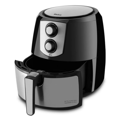 Fritadeira Philco Air Fryer Preto Inox 5.5L PFR06 127V