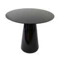 Ver imagem 1 de Mesa Lateral Cone Redonda 41Cm Laqueada Preto