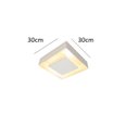 Ver imagem 3 de Plafon Luz Indireta Sobrepor 30cm Branco Para 2 Lâmpadas