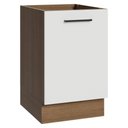 Ver imagem 1 de Balcão de Cozinha 50cm 1 Porta (sem Tampo) Rustic/branco Agata Madesa