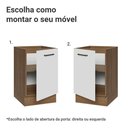 Ver imagem 4 de Balcão de Cozinha 50cm 1 Porta (sem Tampo) Rustic/branco Agata Madesa