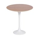 Ver imagem 1 de Mesa Saarinen Lateral Imbuia 51cm - Base Branca