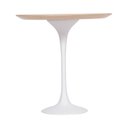 Ver imagem 2 de Mesa Saarinen Lateral Imbuia 51cm - Base Branca
