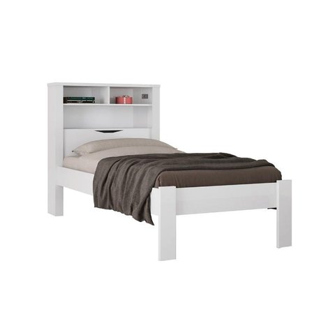 Cama Solteiro Invicta Branco - Santos Andirá