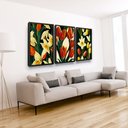 Ver imagem 1 de Quadro Moldura Flor Tropical Quarto Copa Cozinha Sala