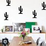 Adesivo decoração de parede moderno cacto vector sala 10unds - 1