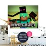 adesivo parede minecraft fundo festa de aniversario AP1258 - 1