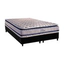 Ver imagem 1 de Conjunto Box King Colchão Molas Paropas Ensacadas Blue + Base Crc Rústico Black 193x203