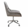 Cadeira Escritório Giratória Lua Capitonê Poltrona com Rodinhas Home Office - Veludo Capuccino - 3