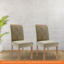 Ver imagem 5 de Cadeira para Mesa de Jantar Jogo de 2 Cadeiras Mdf Fernanda Wood Cimol Madeira/joli