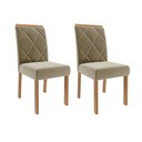 Ver imagem 1 de Cadeira para Mesa de Jantar Jogo de 2 Cadeiras Mdf Fernanda Wood Cimol Madeira/joli