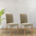 Ver imagem 2 de Cadeira para Mesa de Jantar Jogo de 2 Cadeiras Mdf Fernanda Wood Cimol Madeira/joli