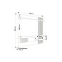 Ver imagem 3 de Home P/ Tv até 65 Pol Jade Ripada 180x183cm Freijo/off White - Caemmun