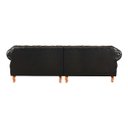 Ver imagem 4 de Conjunto Sofá 4 Lugares E 2 Poltronas Chesterfield Com Capitonê Duquesa - Couríssimo Preto