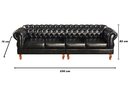 Ver imagem 7 de Conjunto Sofá 4 Lugares E 2 Poltronas Chesterfield Com Capitonê Duquesa - Couríssimo Preto