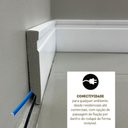 Ver imagem 5 de Kit 8 Barras 2,40m Rodapé de Poliestireno 10cm Altura 15mm Cor:branco Acetinado