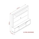 Ver imagem 7 de Home Theater Rack Nilo para Tv 75" com Rodízios - Cumaru/ Opala Madetec