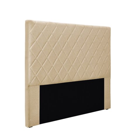 Cabeceira Cama Box Casal 140 Cm Dubai Linho Dourado S04 - D'Rossi