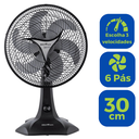 Ver imagem 1 de Ventilador Mesa 30cm Silencioso Protect 6 Pás 127v Britânia