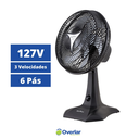 Ver imagem 7 de Ventilador Mesa 30cm Silencioso Protect 6 Pás 127v Britânia