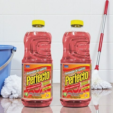 Kit c/ 02 Limpa Pisos Azulejos Removedor de Sujeira Limpeza Pesada e Pós-Obra Perfecto Removex 2L - 