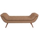 Ver imagem 5 de Kit Cabeceira Cama Box Casal 195 Cm Madrid com Puff Recamier Santorini Bouclê Bege - Lyam Decor