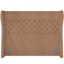 Ver imagem 4 de Kit Cabeceira Cama Box Casal 195 Cm Madrid com Puff Recamier Santorini Bouclê Bege - Lyam Decor