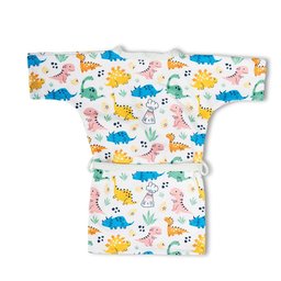 Roupão de Banho Infantil de 4 a 10 Anos Dinossauros - P - 4 a 6 anos - 3