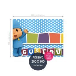 pocoyo adesivo parede painel impresso AP3337 - 2