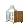Berço Minicama 100% Mdf Life com Colchão 130x60x12 Tigus Baby - Branco/madeirado Ypê - 7