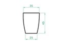 Ver imagem 6 de Kit 2 Vaso Planta 45x35 Moderno Trapézio Polietileno BGPLASTICOS ROSA 022